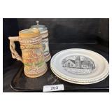 Souvenir Plates & Steins.