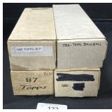 Boxes Of Various Baseball Trading Cards.