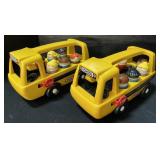 Pair Of Little Tikes School Buses.
