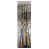 (3) Deep Sea Fishing Rods.