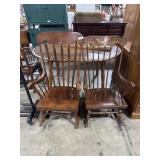 (2) Spindle Back Rocking Chairs.