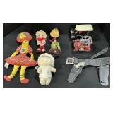 Chiquita Banana, Pillsbury, Tin Cars, Toy Gun.