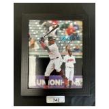 Autographed Jose Ramirez Framed Photograph.