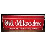 Lighted Old Milwaukee Advertising Beer Sign.