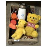 Corning Ware Coffee, Planters, Sugar Crate.
