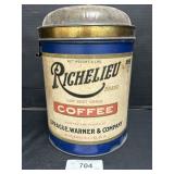 Vintage Richelieu Coffee Tin.