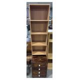 Chimney Style Book Shelves, Chest of Drawers.