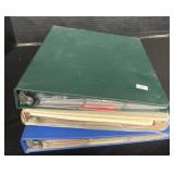 Binders Of Sports & Racing Trading Cards.