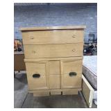 Blonde Mid Century Chest Of Drawers.