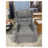 Gray Fabric Recliner Chair.