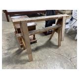 (2) Wooden Saw Horse.