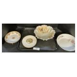 Nippon, Harkerware, Porcelain Plates & Bowls.
