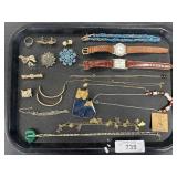Sterling Brooch & Costume Jewelry,