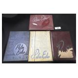 4 Palm Echo Year Books 1953-1956.