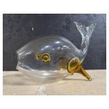 Blenko Blown Glass Fish Sculpture.