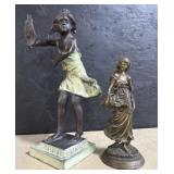 Pair Of Lady Figurines.