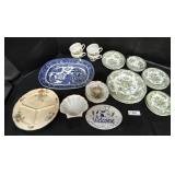 Wedgwood Plates & Cups, Transferware Platter.