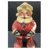 Vintage Chalkware Santa Still Bank.