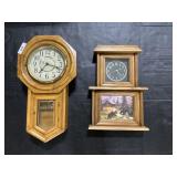 2 Wall Clocks, Classic Manor.