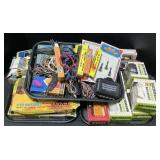 Large Lot Of Train Wiring, Houses, & Cars.