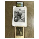 Debucourt Mezzotint, Watercolor, Oï¿½Keeffe Poster.