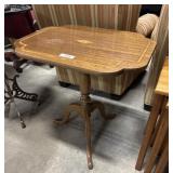 Inlayed Mahogany Parlor Table.