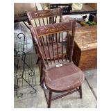 Antique Painted Hitchcock Style Spindle Chairs