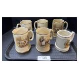 6 Ceramic Steins.