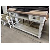 Rustic Pine Console Table.