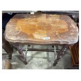 Antique Rococo Scalloped Parlor Side Table.