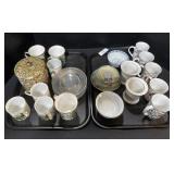 Large Lot Of Tea Cups & Plates, Rice Bowls.