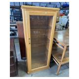 White Oak Display Cabinet.