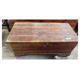 Vintage Lane Flat Top Cedar Blanket Storage Trunk.
