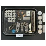 Quarters, Costume & Souvenir Jewelry.