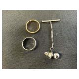 Gold Filled & Silver Rings, Tie Tack Pin.