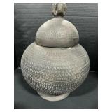 Antique Kalinga Pottery Batuk Jar with Cover.