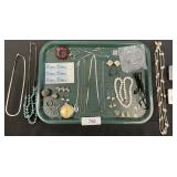 Sterling Silver Rings, Pin & Necklaces, Zippo.