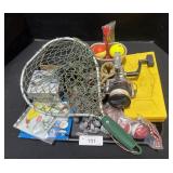 Fishing Net, Reels, Lores, Bobbers.