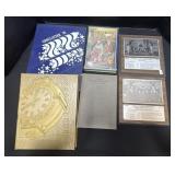 Vintage Yearbooks, Sports Plaques, Books.