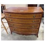 Maitland-Smith Inlayed Mahogany Chest of Drawers.