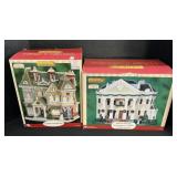 Pair Of Lemax Lighted Christmas Houses.