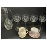 Lenox Crystal Glasses, Pitcher, Royal Patrician.