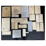Vintage Local Ephemera, Deeds, Certificates.