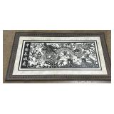 Huge Japanese Dragon Framed Art Print.