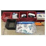 Grass Shear, Inflater, Cookware, Glassware.