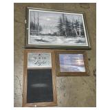 Artist Signed Oil On Canvas, Beer Chalkboard.