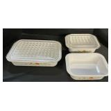 Corningware Baking Pans.