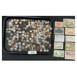 U.S. & Foreign Currency, Steel Pennies.