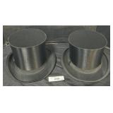 (2) Vintage German Top Hats.