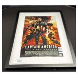 Autographed Captain America Poster.